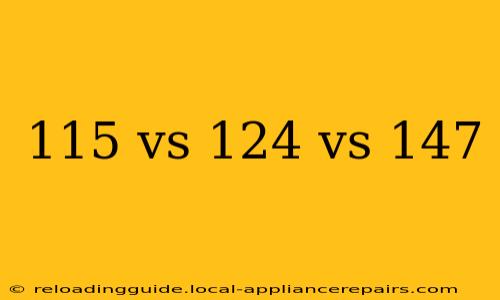 115 vs 124 vs 147