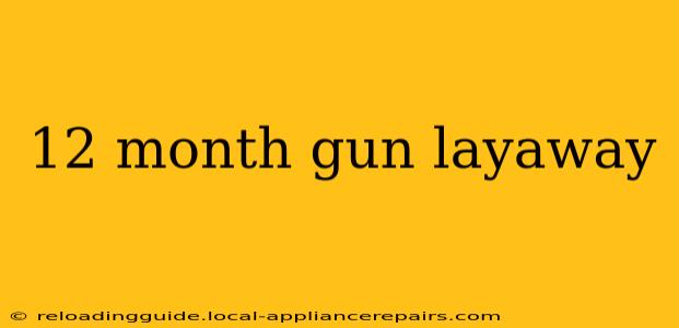 12 month gun layaway