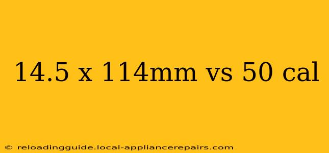 14.5 x 114mm vs 50 cal