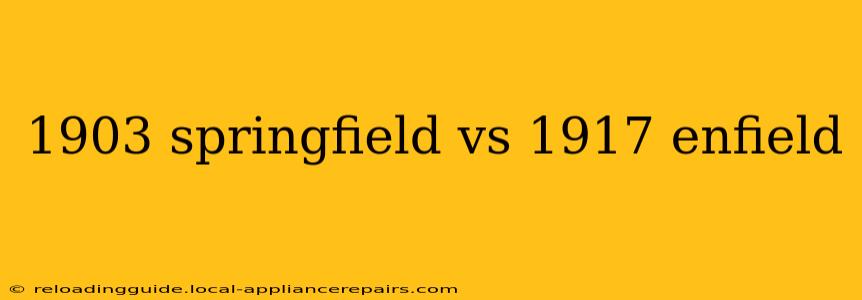 1903 springfield vs 1917 enfield