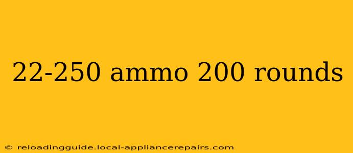 22-250 ammo 200 rounds