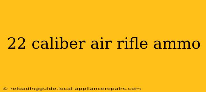 22 caliber air rifle ammo