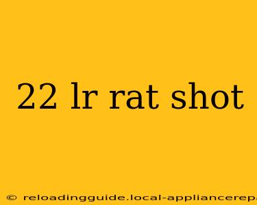 22 lr rat shot