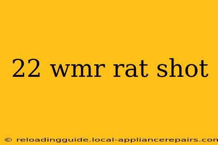 22 wmr rat shot