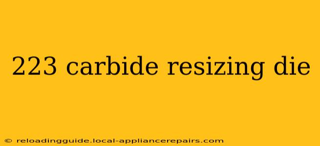 223 carbide resizing die