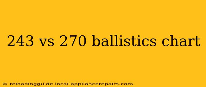 243 vs 270 ballistics chart