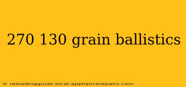 270 130 grain ballistics