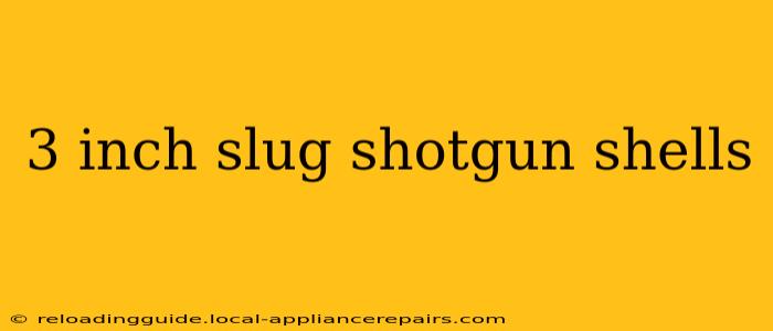 3 inch slug shotgun shells