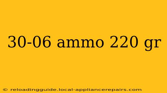 30-06 ammo 220 gr