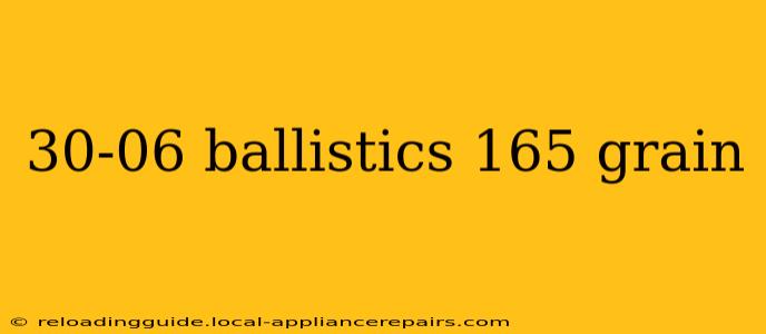 30-06 ballistics 165 grain