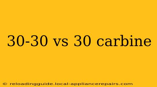 30-30 vs 30 carbine