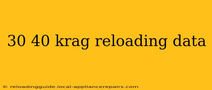 30 40 krag reloading data