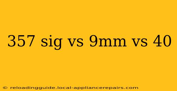 357 sig vs 9mm vs 40