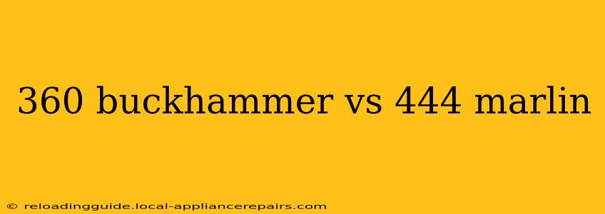 360 buckhammer vs 444 marlin