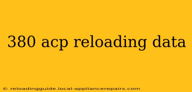 380 acp reloading data