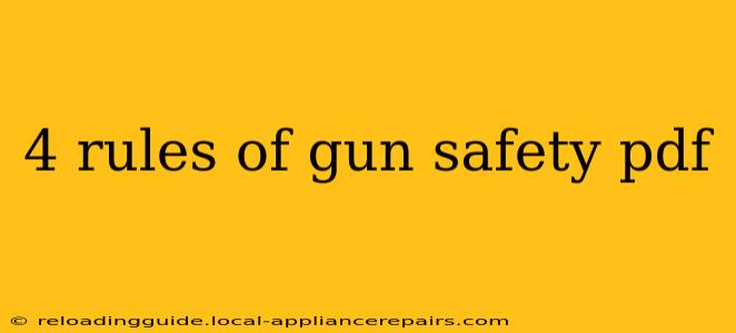 4 rules of gun safety pdf