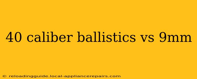 40 caliber ballistics vs 9mm