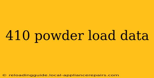 410 powder load data