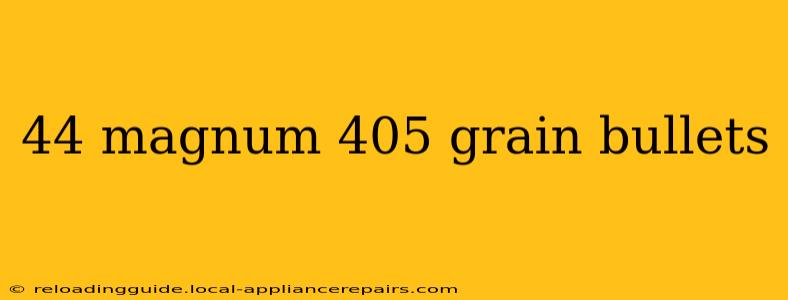 44 magnum 405 grain bullets