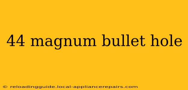 44 magnum bullet hole