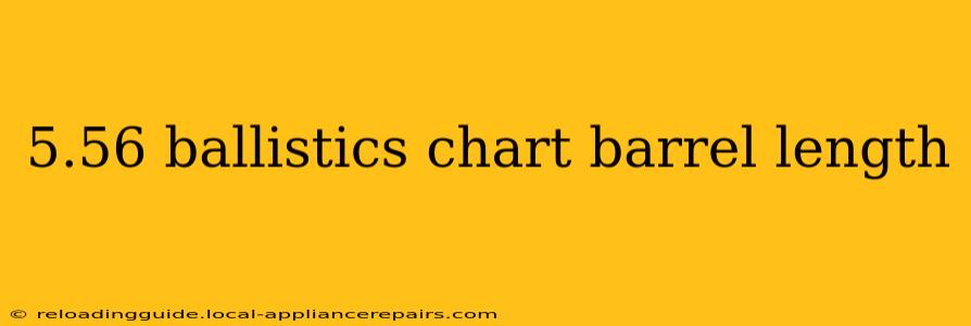 5.56 ballistics chart barrel length