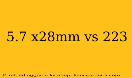 5.7 x28mm vs 223