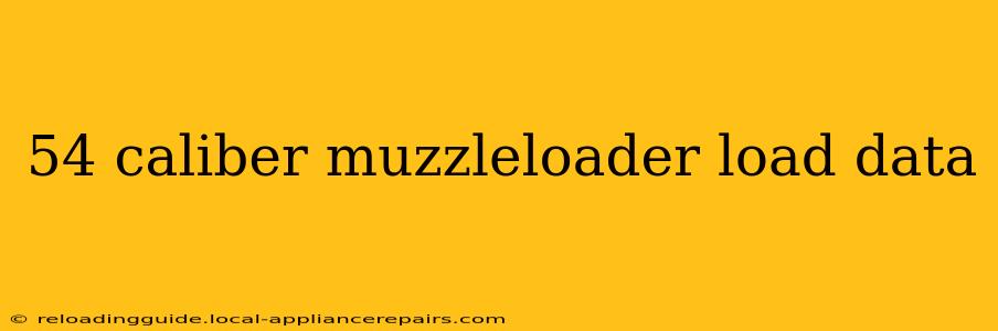 54 caliber muzzleloader load data