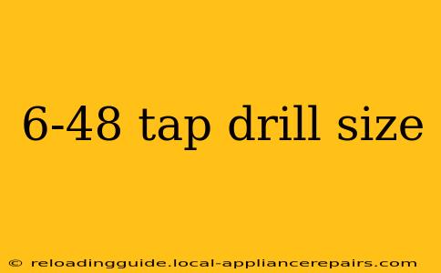 6-48 tap drill size