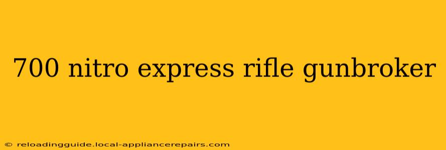 700 nitro express rifle gunbroker