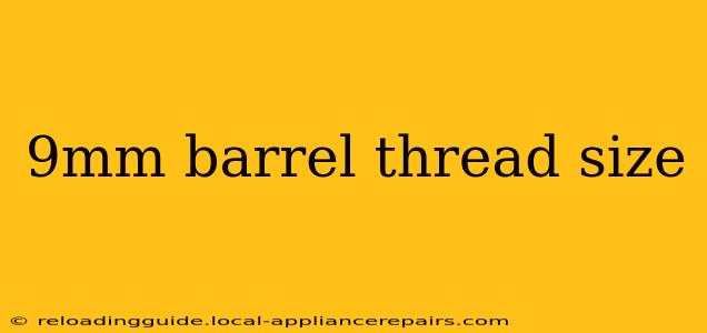 9mm barrel thread size