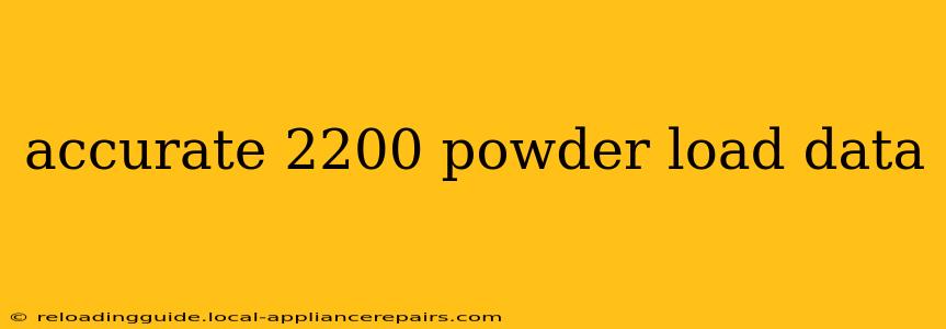 accurate 2200 powder load data