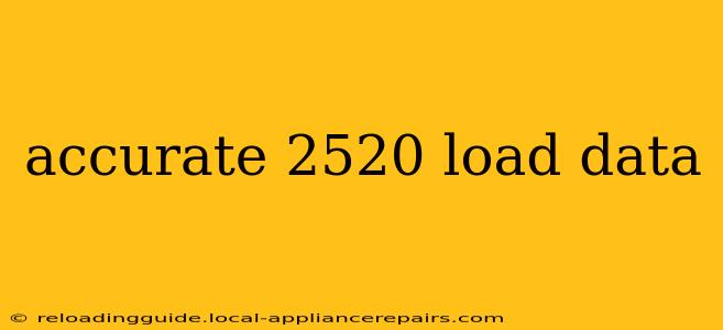 accurate 2520 load data