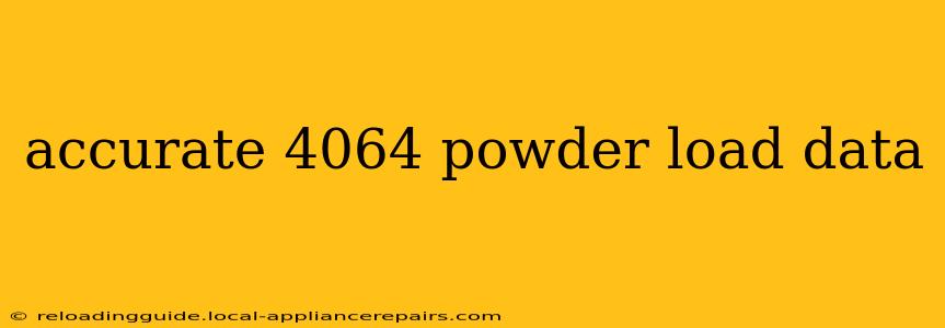 accurate 4064 powder load data