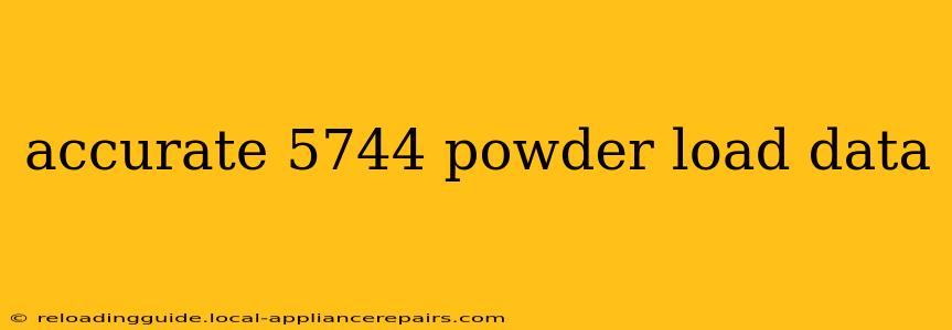 accurate 5744 powder load data