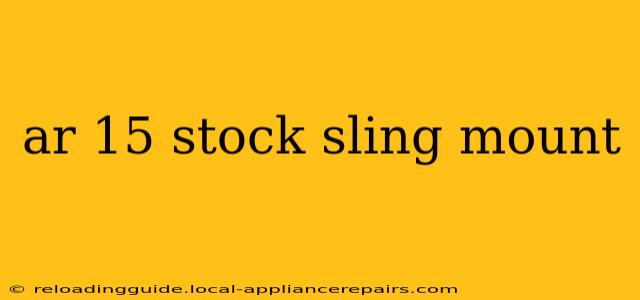 ar 15 stock sling mount