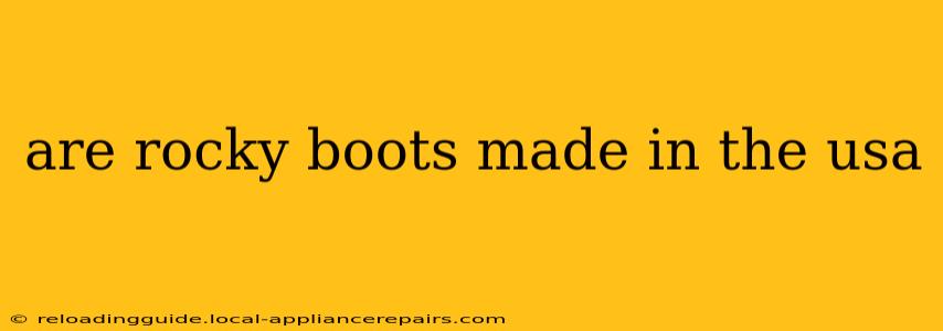 are rocky boots made in the usa