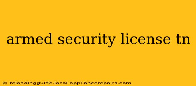 armed security license tn