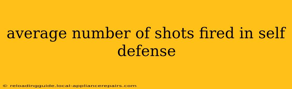 average number of shots fired in self defense