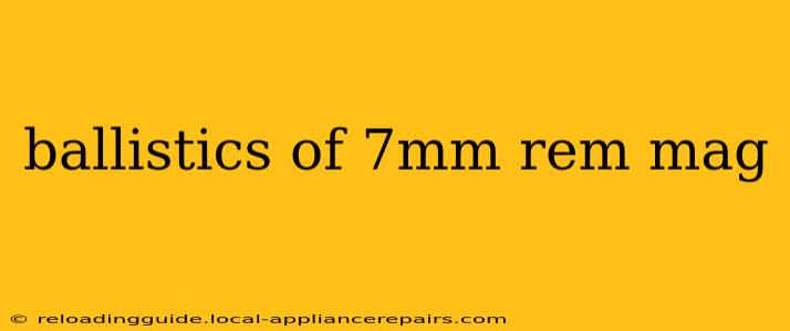 ballistics of 7mm rem mag