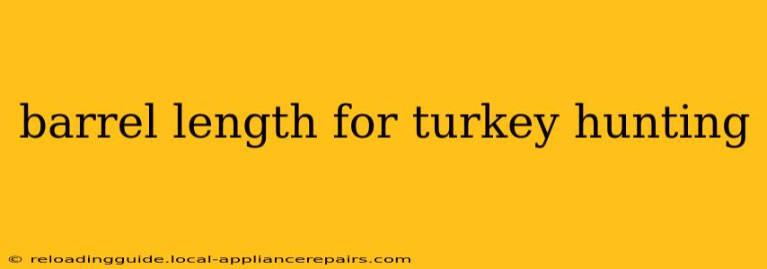 barrel length for turkey hunting