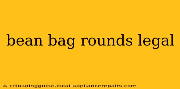 bean bag rounds legal