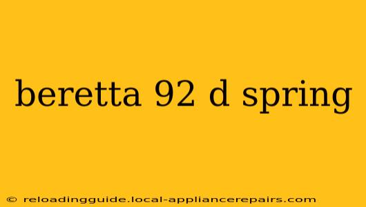 beretta 92 d spring