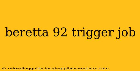 beretta 92 trigger job