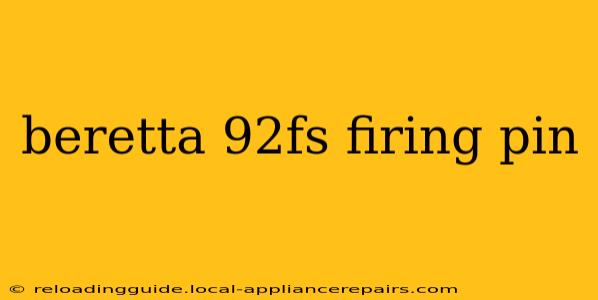 beretta 92fs firing pin