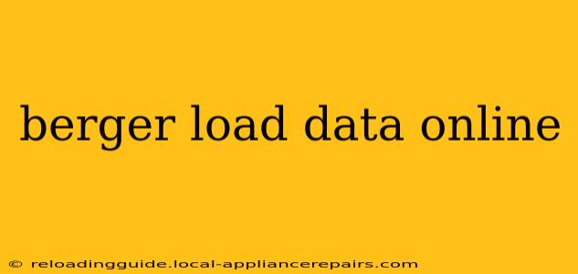 berger load data online