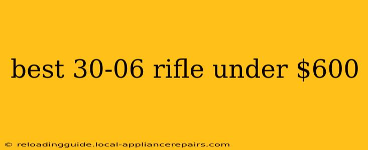 best 30-06 rifle under $600