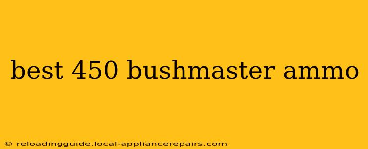 best 450 bushmaster ammo