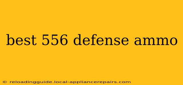 best 556 defense ammo