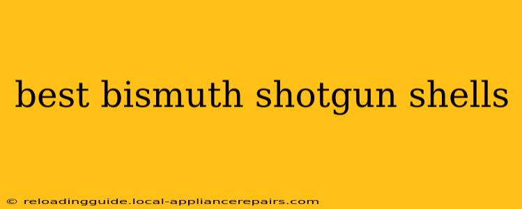 best bismuth shotgun shells