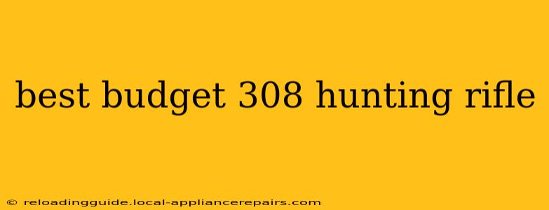 best budget 308 hunting rifle